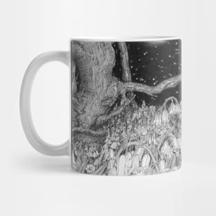 The Midnight Flowered Forest Mug